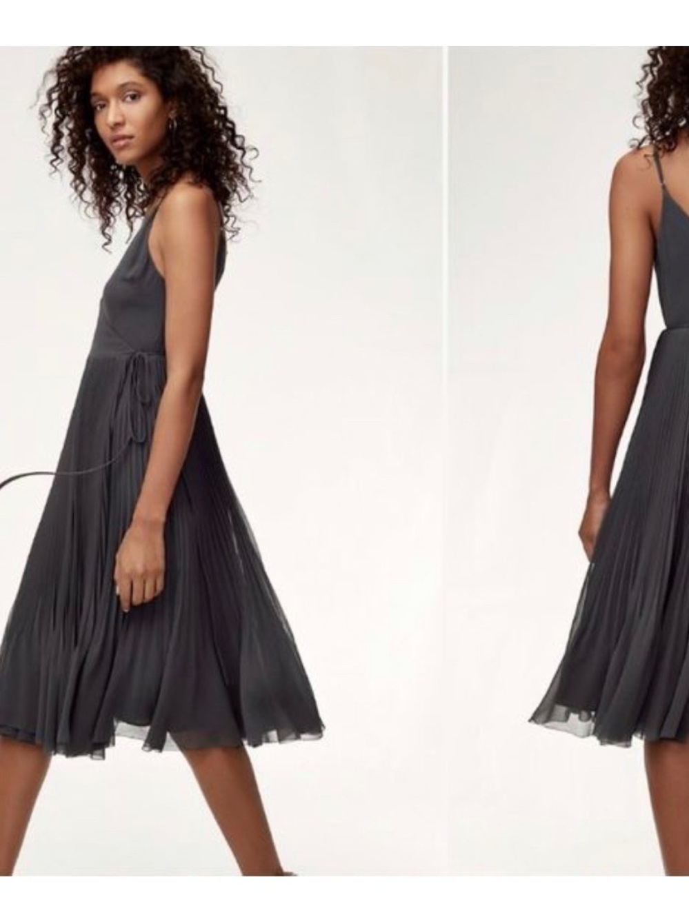 Wilfred Pleated Wrap Dress
